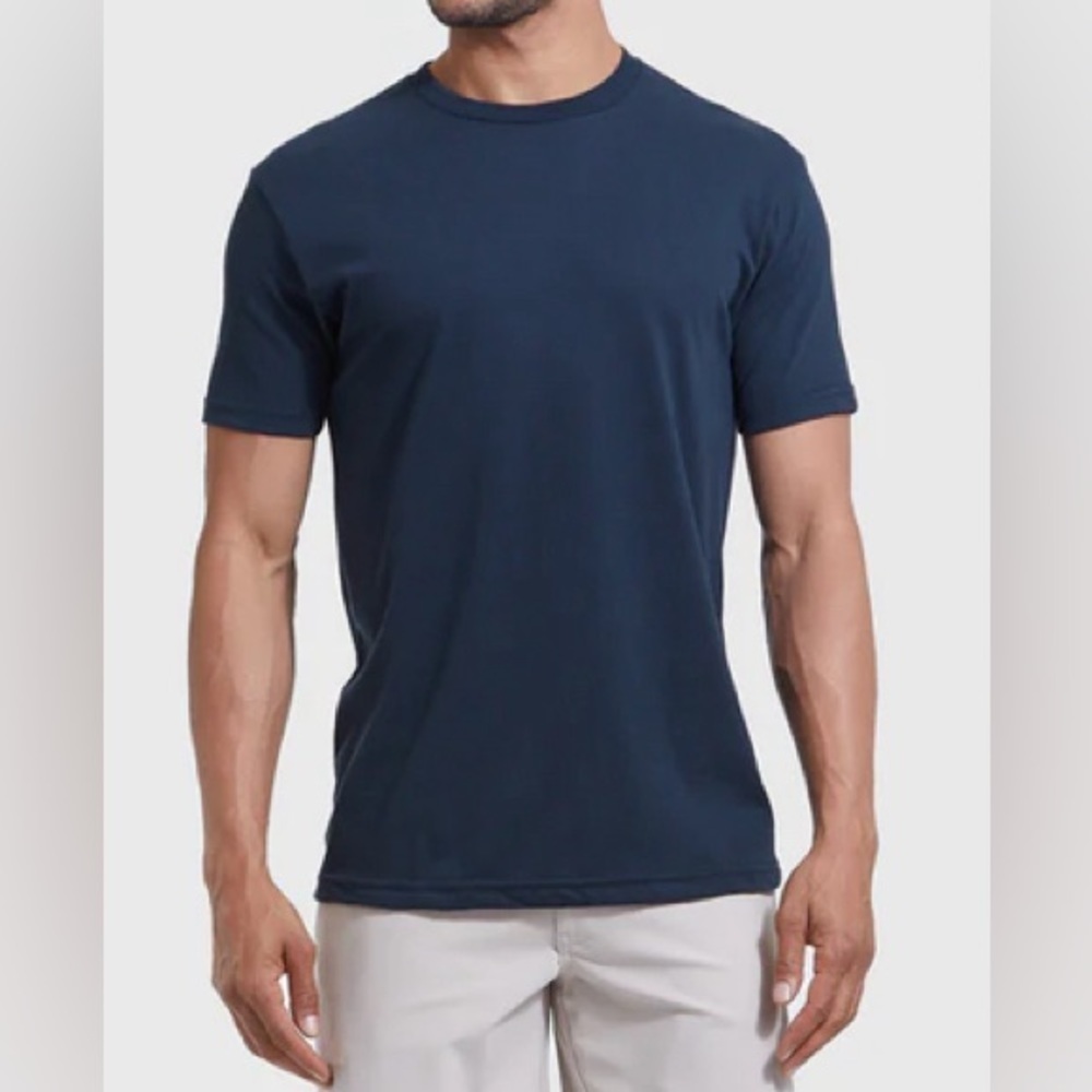 NEW-True Classic Navy Crew Neck T-Shirt.  2XL.